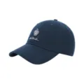 Donkerblauwe honkbalpet met borduurwerk, klassieke casual katoenen zonnekneep voor volwassenen. - Eén maat / Marineblauw