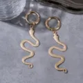 Gold metal snake shoe charms boot accessories punk style trendy decorative footwear charms - Gold