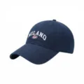 Classic navy blue baseball cap with embroidered MILANO letters for men and women daily wear. - One Size / Navy Blue