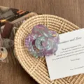 Elegant flower hair claw clip for women, small acrylic hairpin with gradient marbled design. - Magic Purple