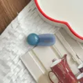 Blue round ball hairpin detail shot, elegant resin side clip for stylish daily hair styling. - Sky Blue
