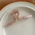 Elegant pink acetate hair claw for women, stylish geometric design for daily styling. - Soft Pink