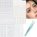 660pcs Face Rhinestones Pearls Self-Adhesive Eye Gems Makeup DIY Festival Crystal Stickers - Letter D