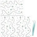 660 Pcs Face Rhinestone Stickers Self-Adhesive Body Gems Festival Makeup Decoration - Letter P