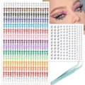 660pcs face rhinestone stickers self adhesive body gems crystal makeup eye jewels craft - L