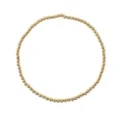 Bracciale elastico di perline sferiche dorate, accessorio di modo versatile per ogni giorno. - Oro