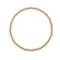 Bracciale con perle oro elastico donna gioiello elegante sovrapponibile uso quotidiano. - Oro