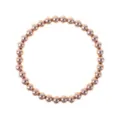 Bracciale elastico con perline dorate gioiello quotidiano versatile stile minimalista - Oro rosa
