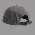 Berretto dockerman monocolore e slavato per uomo e donna, cappello stile rétro hip-hop. - Regolabile / Grigio