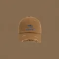 Vintage gewassen distressed baseballcap voor heren en dames, zachte katoenen dad hat met borduurwerk. - Verstelbaar / camel