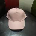 Gorra de béisbol rosa lisa de 5 paneles gorra de papá de algodón casual para unisex - Rosa