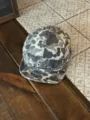 Casquette 5 panneaux camouflage vintage style streetwear visière courte baseball femme - Taille unique / Camouflage Blanc Cassé