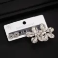 Edelstahl geometrisches Ohrring-Set, trendy süß-coole Blumen- und Ohrstecker-Kollektion. - Unregelmäßige Blume Geometrische Ohrringe (E8620)