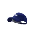 Blauwe baby baseballpet detail met witte geborduurde hey tekst en verstelbare band. - 2-5 jaar / Blauw