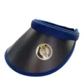 Stiloso cappello da sole anti-UV vuoto per donna, visiera sportiva da esterno traspirante. - Adulto / Blu Marino + Blu Marino