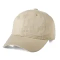 Plain washed cotton baseball cap for men and women, vintage casual solid color sun hat. - Adult 54-63cm / Beige