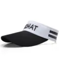 Sombrero visera deportivo de verano, diseño contraste negro blanco, gorra transpirable para deporte. - Adulto / Negro y Blanco