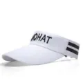 Chapeau visiere de soleil blanc pour femmes et hommes, casquette de sport en plein air. - Adulte / Blanc