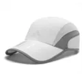 Heren sport ademende sneldrogende honkbalpet outdoor zonbescherming hardloopmuts wit - Volwassene 54-63cm / Wit