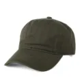 Classic washed plain baseball cap in solid dark green, casual outdoor sun hat for men and women. - Adult 54-63cm / Army Green