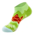 Calzini corti da donna design dopamina motivo gelato calzini da barca carini abbigliamento - Taglia unica / Sundae Verde Chiaro (C159)