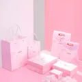 Romantic pink gift box set with Sakura theme, ideal for birthdays and holiday favors. - Cherry Blossom Pink Gift Box - Mini Gift Box / 9x7x6.5cm