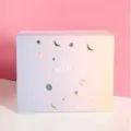 Gradient gift box for birthday and holiday, pink purple star and moon design, beautiful box. - Mini Gift Box (9x7x6.5cm)