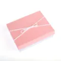 Pink gift box with white bow ribbon elegant packaging for gifts and presents sku variant - No.1 Box 18.5x14.5x5.5cm / Pink