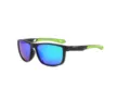 Men Women Outdoor Polarized Sports Sunglasses Square Frame Cycling Fishing Eyewear - Black Frame Green Mirror