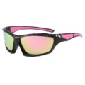 Gepolariseerde sportzonnebril voor heren, perfect geschikt voor vissen en fietsen met lentes. - Bloem Roze