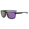 Polarized sports sunglasses for men and women, UV protection outdoor fishing cycling eyewear. - Black Frame Purple Lens