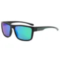 Men women outdoor polarized sports sunglasses stylish UV protection driving fishing sun glasses - Black Frame Green Leg Green Mirror