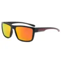 Heren Dames Outdoor Gepolariseerde Sport Zonnebril UV400 Bescherming Fietsen Vissen Bril - Zwart Frame Rood Been Rode Spiegel
