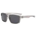 Grey frame polarized sunglasses for outdoor sports, driving, cycling, and daily wear. - Transparent Gray Frame Gray Lens