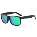 Polarized Sports Sunglasses UV400 Outdoor Driving Fishing Cycling Men Women Sun Glasses - Black Green