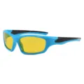 Gafas de sol polarizadas deportivas de hombre lentes amarillas visión nocturna azul - Marco Azul Visión Nocturna