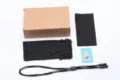 Polarized sports sunglasses accessory kit including storage box, pouch, cloth, strap and card. - Paper Box Set