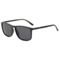 Gafas de Sol Polarizadas Negras UV400 Hombre Mujer Retro Conducción Pesca Moda Chic - No polarizado / Marco Negro Brillo Pata Negra Lente Gris