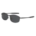 Classic metal polarized sunglasses in black color, retro design for driving and daily wear. - Gunmetal Frame Gray Lens