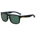 Herren polarisierte Sonnenbrille Outdoor Radfahren Vintage Sport Sonnenbrille UV Schutz - Schwarzer Rahmen Nachtsicht Gelbe Gläser