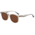 TR90 grote gepolariseerde zonnebril voor heren en dames, retro licht gewicht rijden. - Transparant Thee Frame Thee Lens