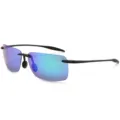 Gepolariseerde Frameloze Sport Zonnebril TR90 Outdoor Fietsen Vissen Lichtblauwe Rode Lens - Zwart Groene Film
