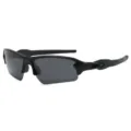 Outdoor sports sunglasses for men women, UV protection cycling driving glasses trendy black frame. - Black Frame Gray Lens (Polarized)