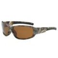 Camouflage polarized sports sunglasses for men, outdoor cycling fishing hiking eyewear. - Printed Brown