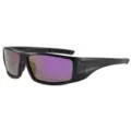 Lunettes de soleil polarisées carrées sport extérieur cyclisme protection UV tendance - Monture Noire Revêtement Violet
