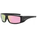 Lunettes de soleil de sport polarisées avec monture carrée et verres colorés pour cyclisme. - Monture Noire Miroir Rose