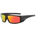 Lunettes de soleil de sport polarisées pour cyclisme en plein air avec verres rouges anti UV. - Monture Noire Miroir Rouge
