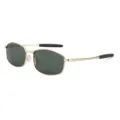 Classic metal sunglasses with dark green lenses and gold frame for men and women driving. - Gold Frame Dark Green Lens