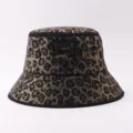 Glitzernder Leopard Print Fischerhut Strass Eimerhut Sonnenhut Streetwear Mode - Leopard Anglerhut / Verstellbar / Khaki