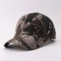 Tarnung Baseballcap für Herren Damen Outdoor Sport verstellbare gebogene Krempe Sonnenhut. - Verstellbar / Tarnzweig 1